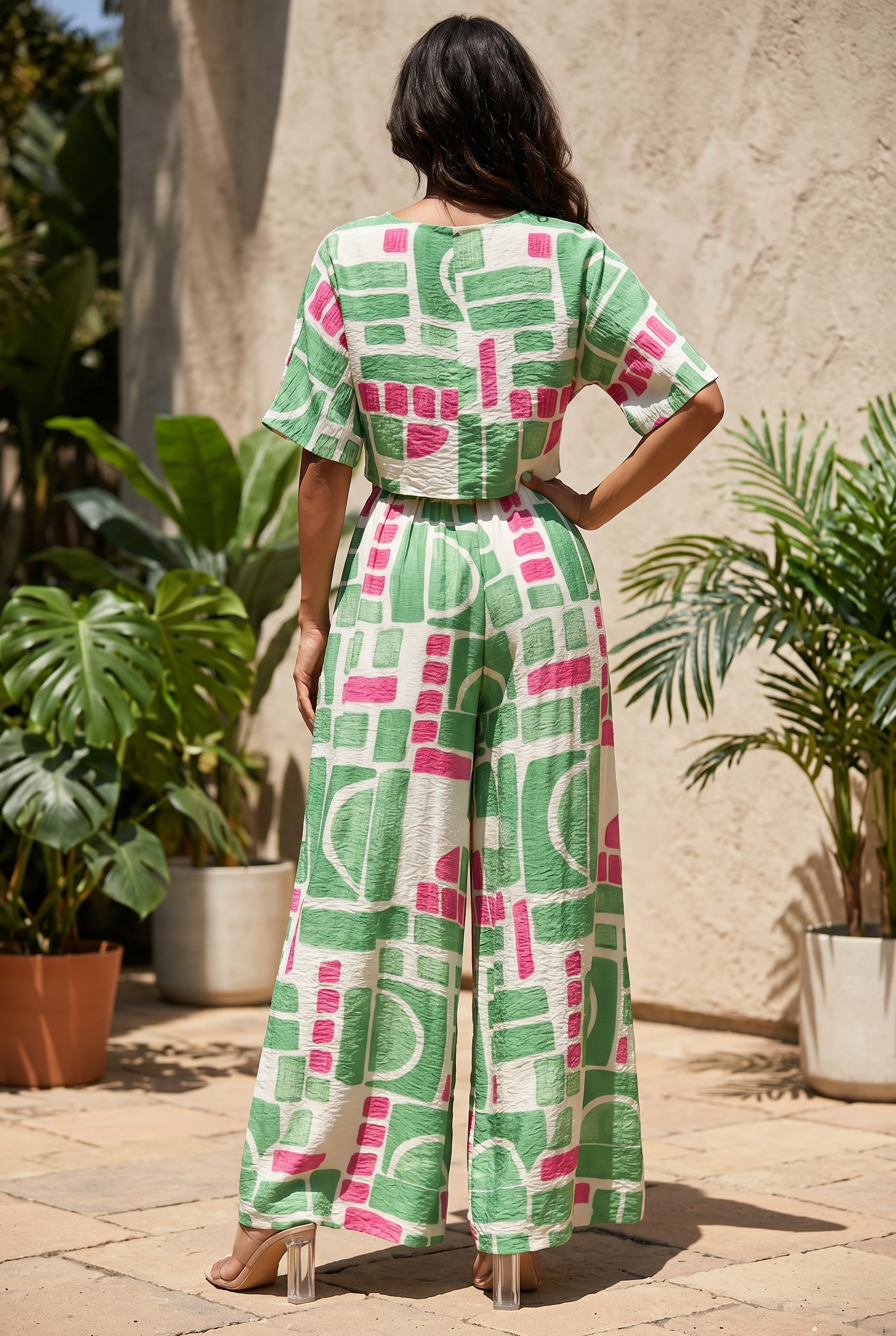 Summer Mosaic Pant Set