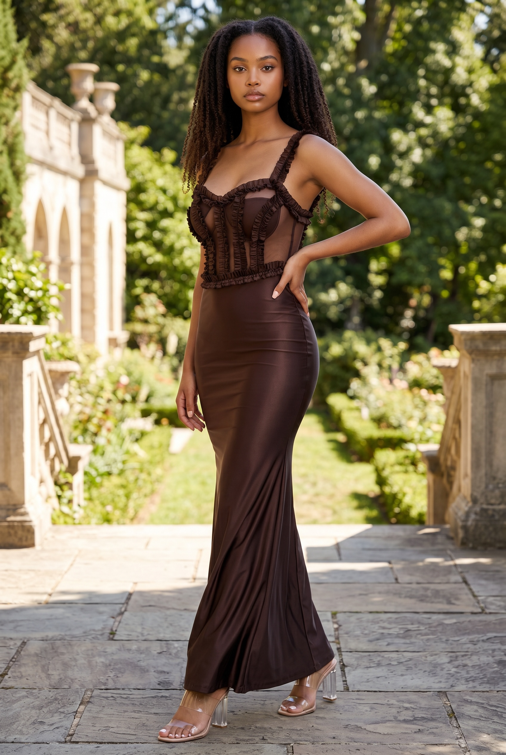 Mocha Romance Gown