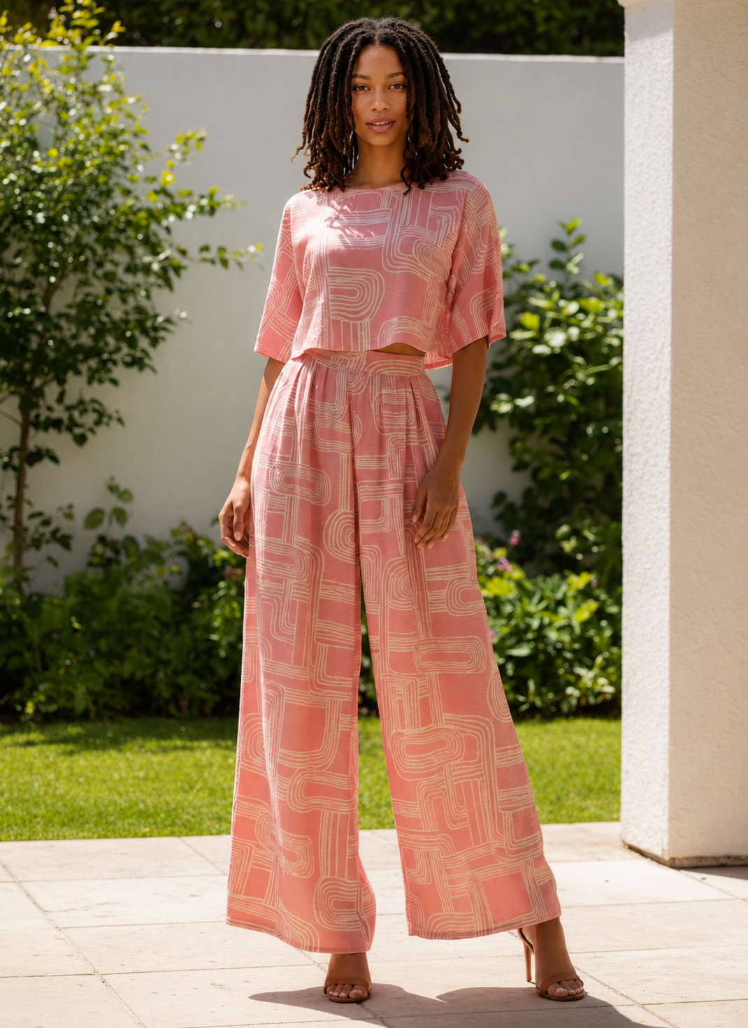 Blush Maze Pant Set