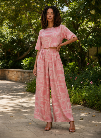 Blush Maze Pant Set