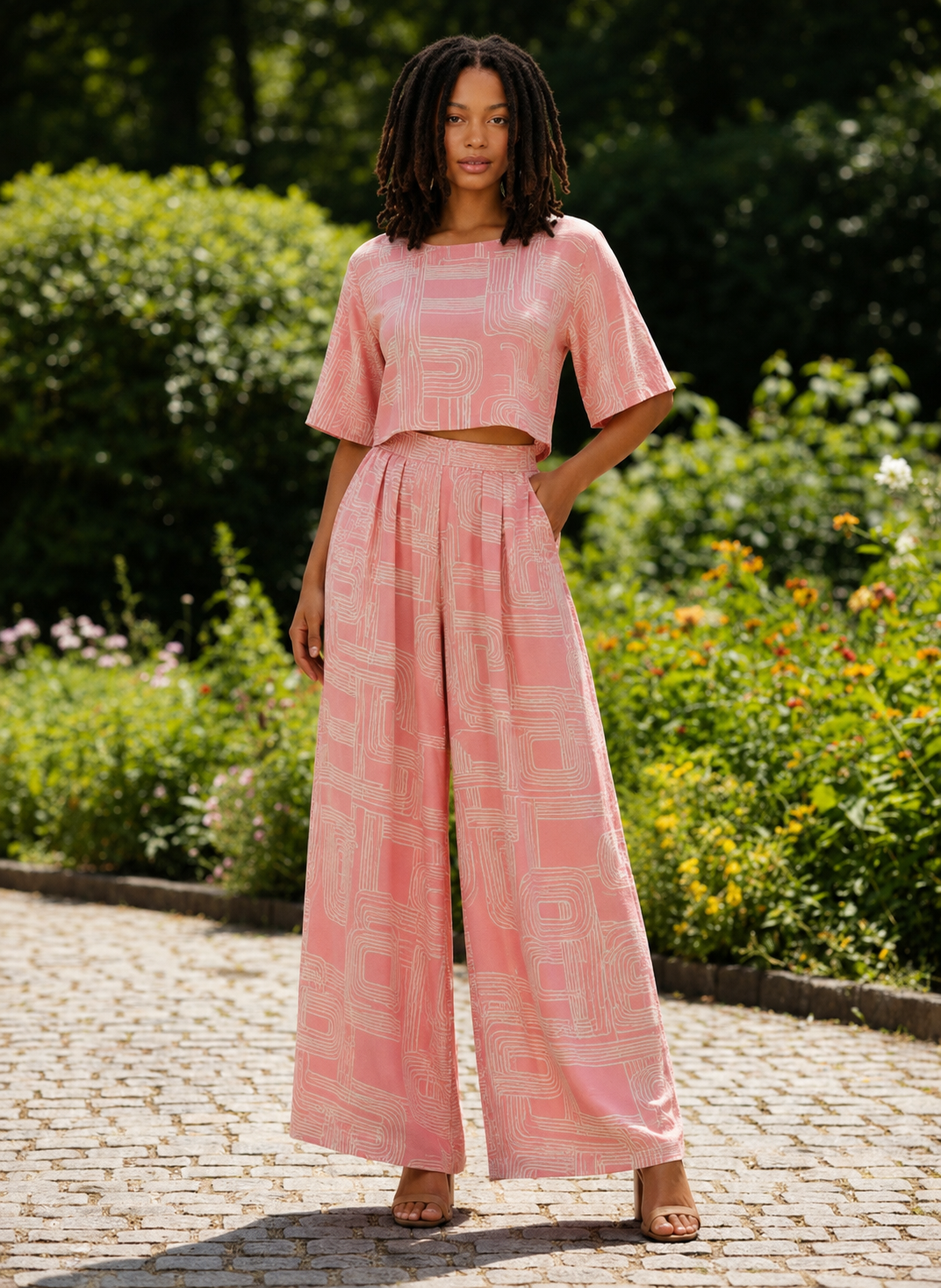 Blush Maze Pant Set
