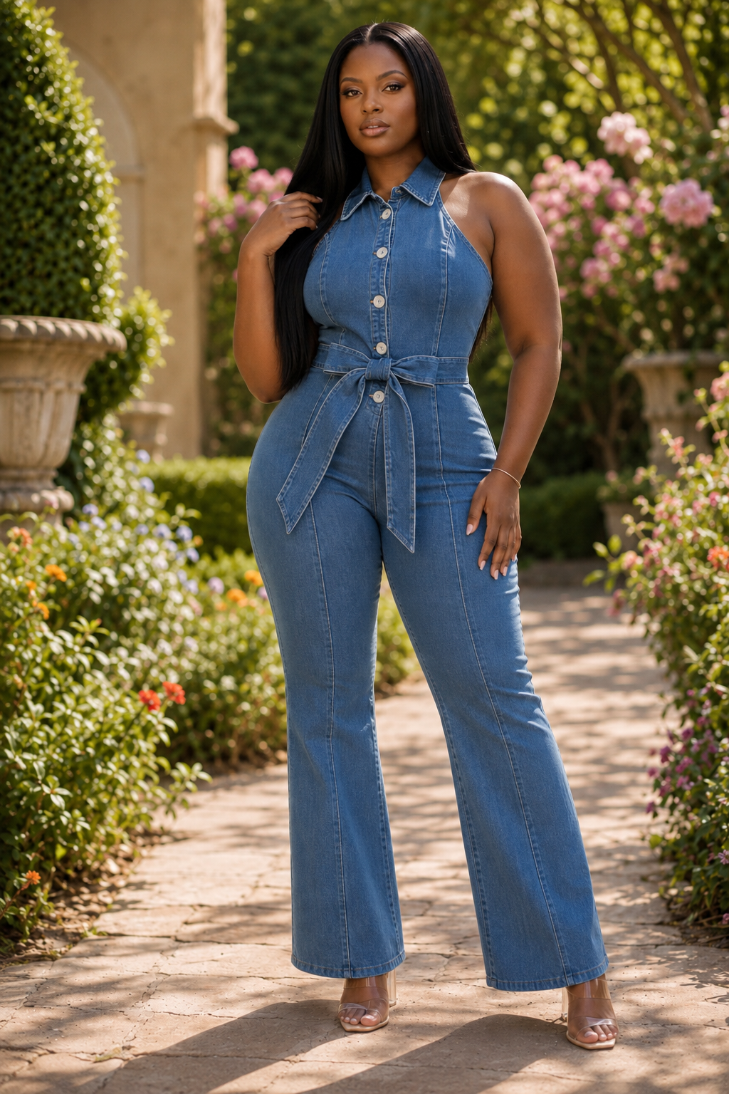 So Into Bleu Jumpsuit