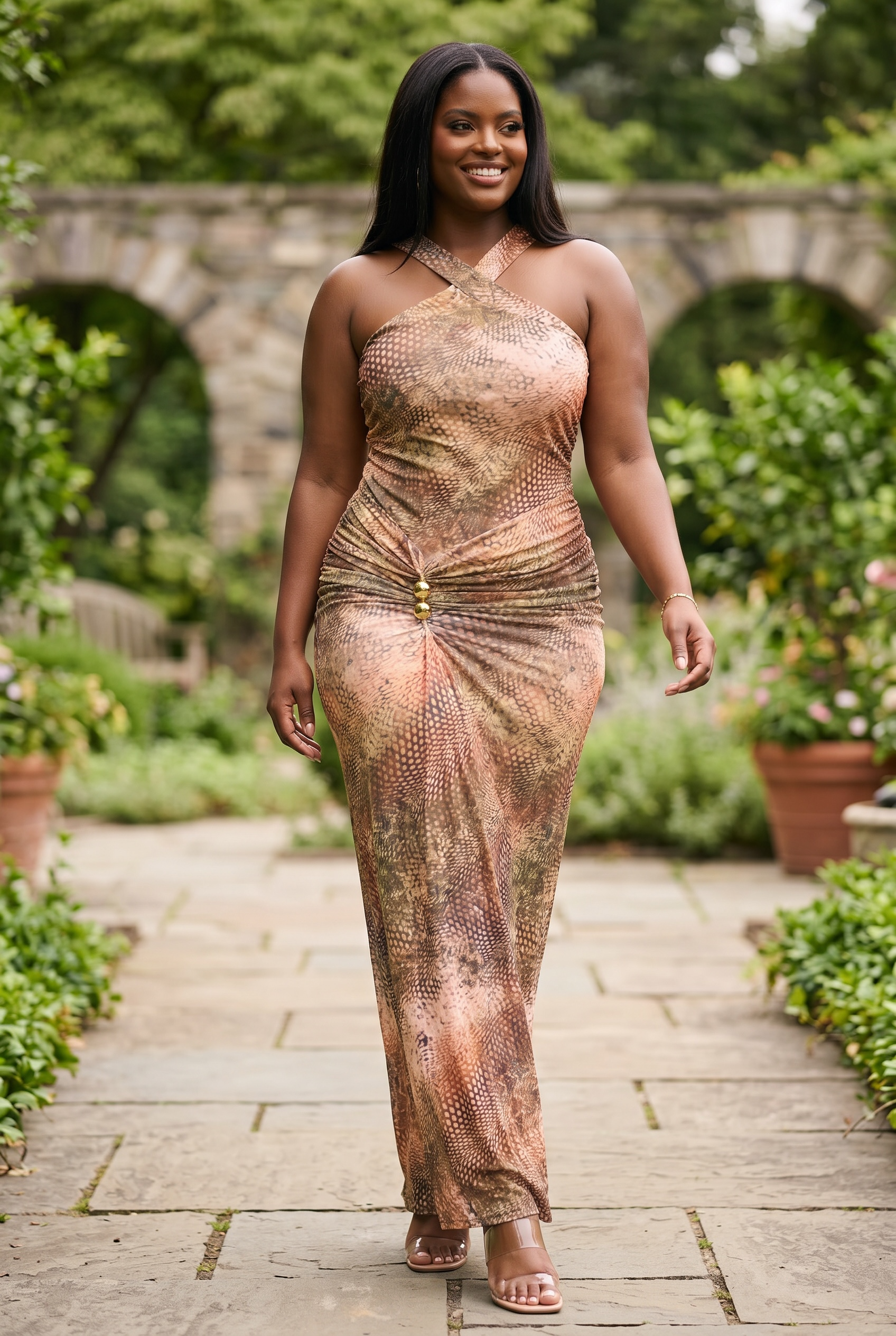 Desert Serpent Maxi Dress