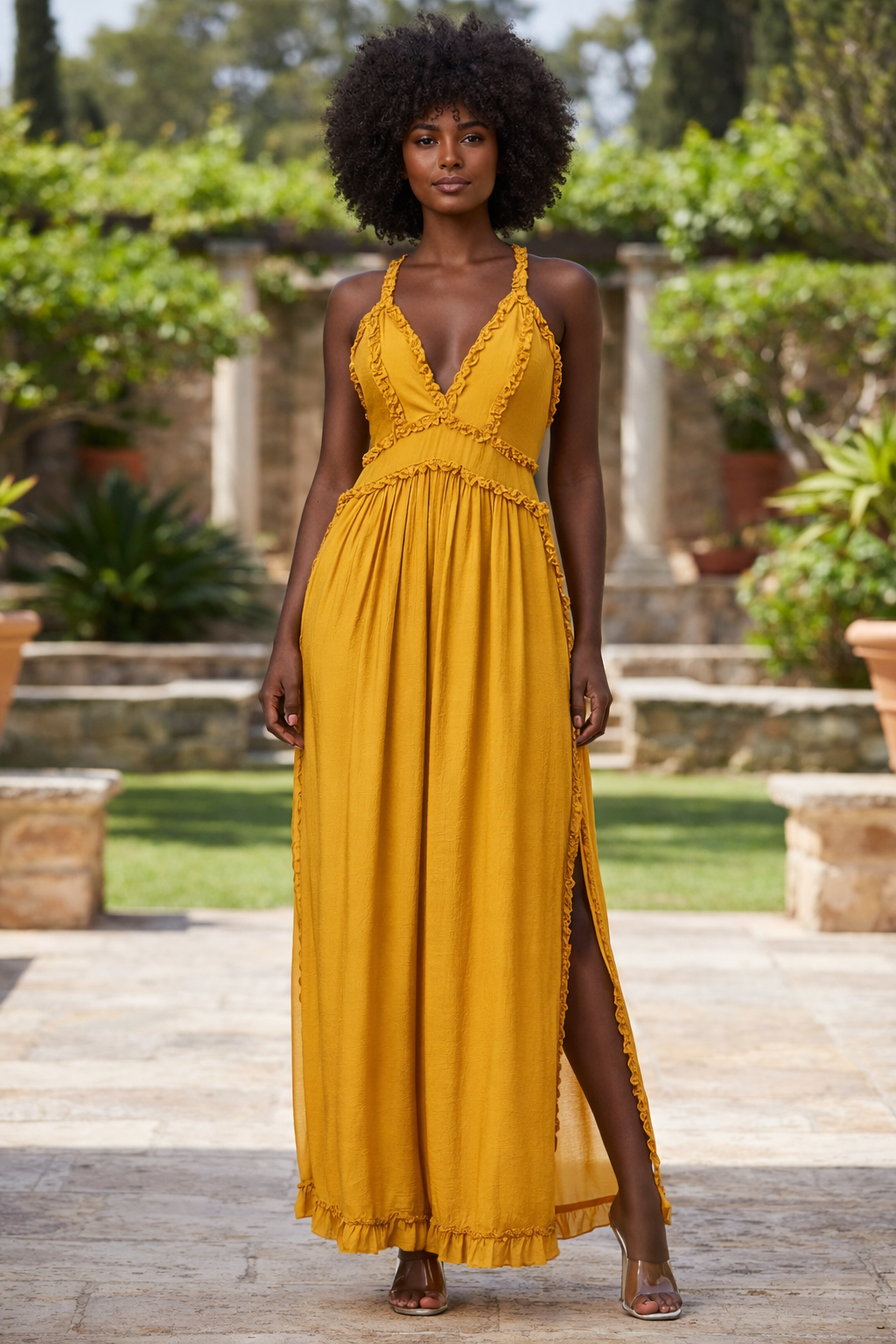 Golden Bloom Jumpsuit