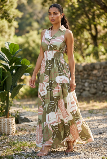 Palm Breeze Maxi Dress