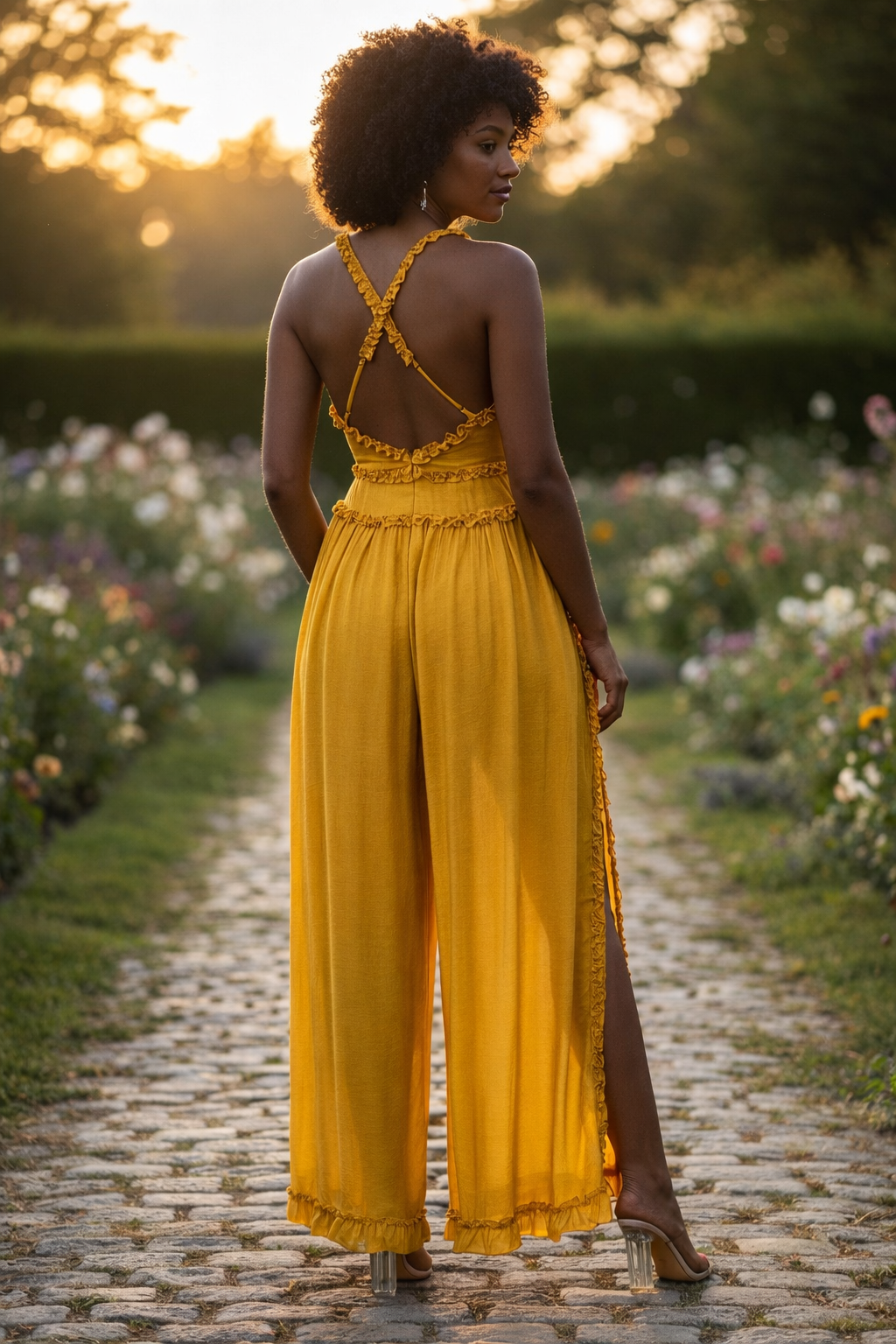 Golden Bloom Jumpsuit