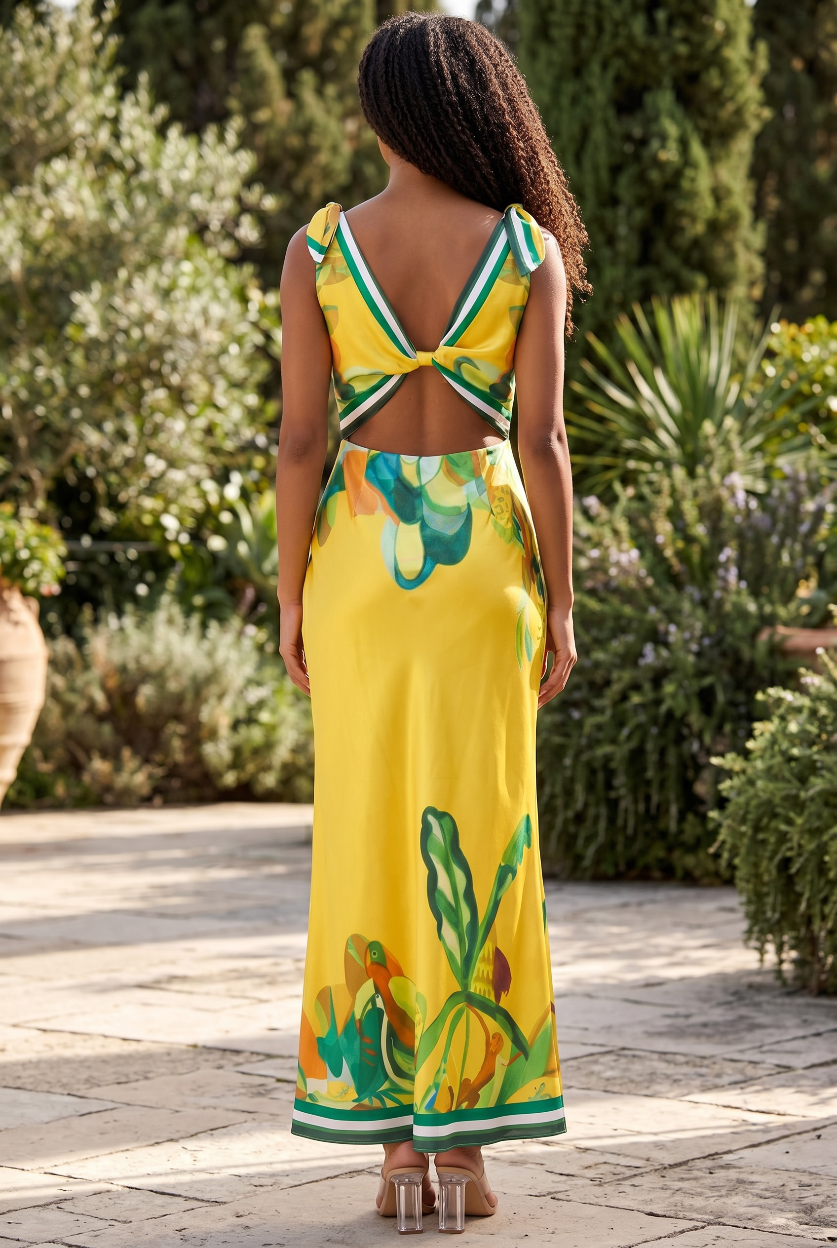 Golden Tropics Maxi Dress