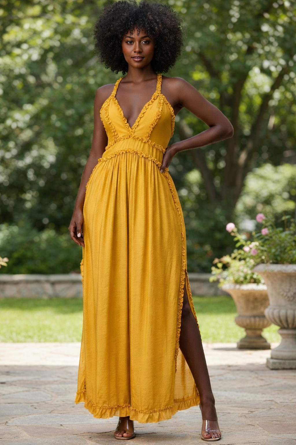 Golden Bloom Jumpsuit