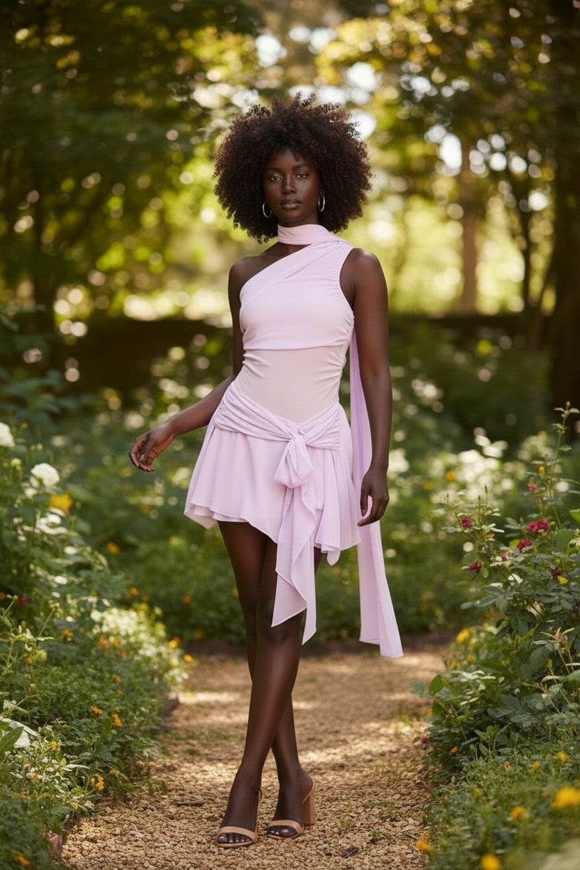 Lilac Whisper Mini Dress