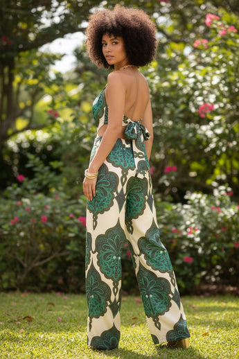 Emerald Mosaic Pant Set