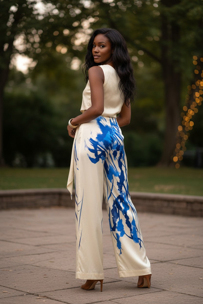 Bleu Willow Pant Set