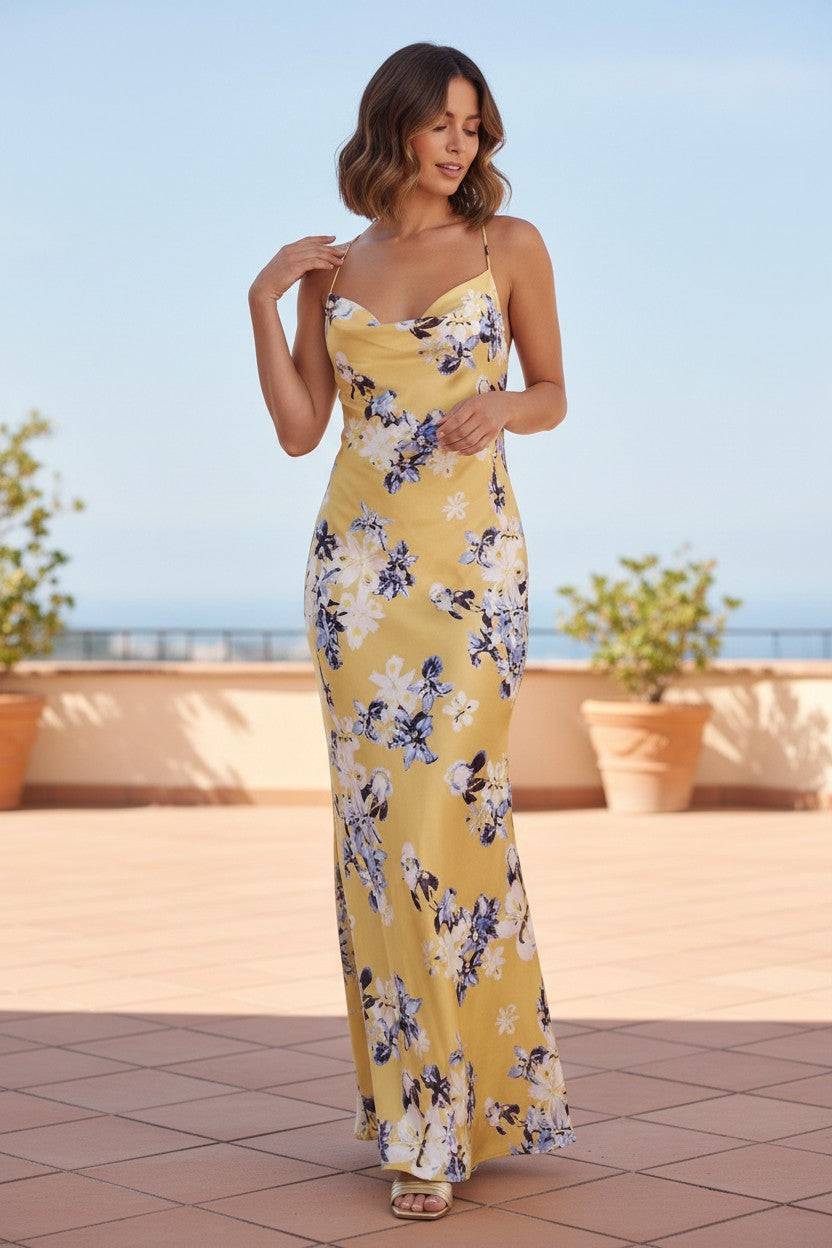 Sunlit Bloom Maxi Dress