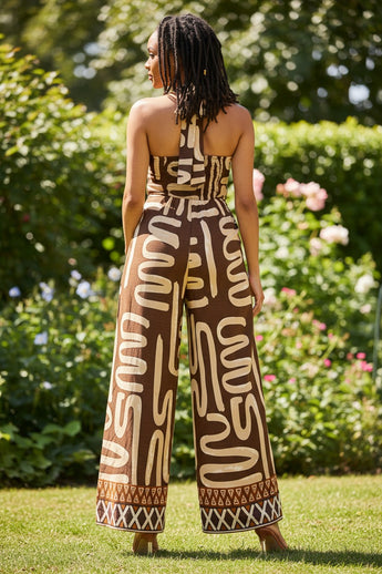Mocha Maze Jumpsuit