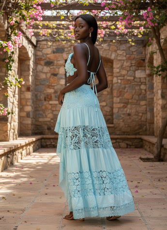 Seafoam Lace Two-Piece Set