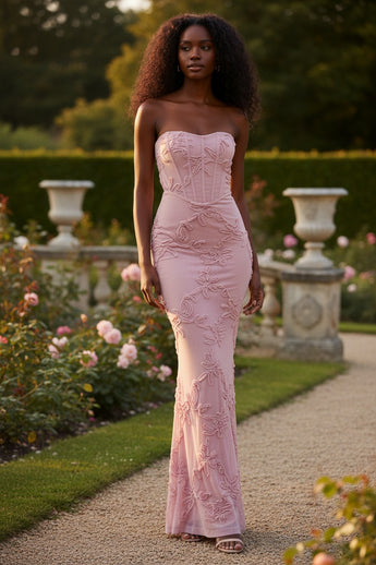 Blush Petal Mermaid Gown