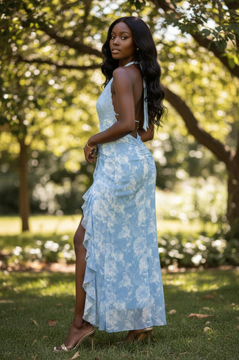 Bluebell Lace Cascade Dress