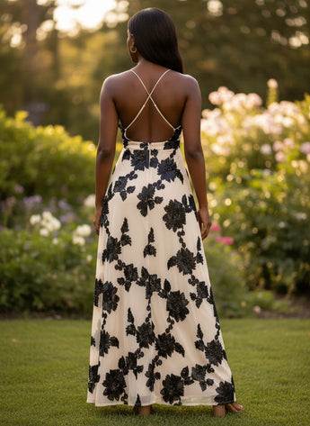 Noir Blossom Gown
