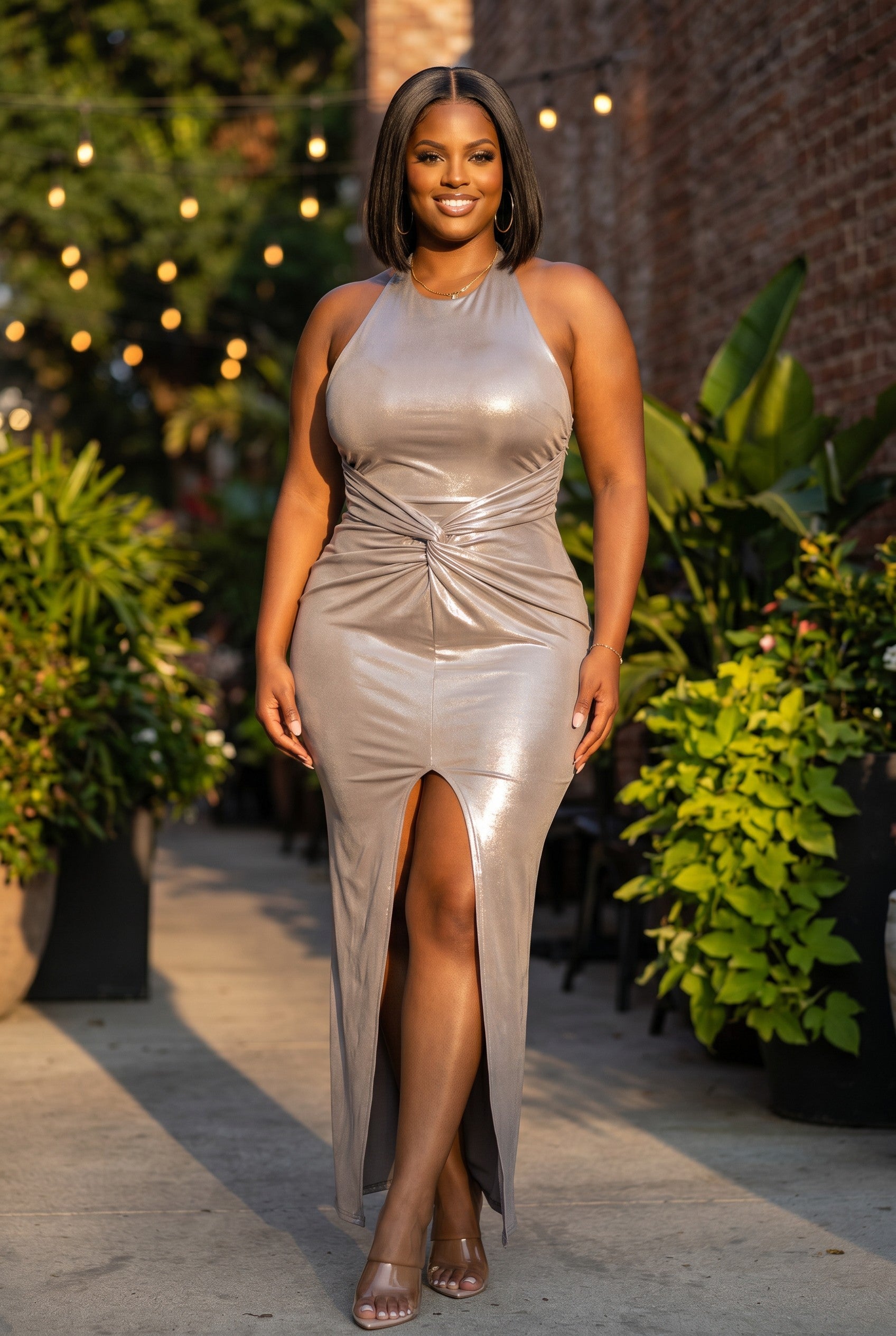 Moonlight Metallic Dress