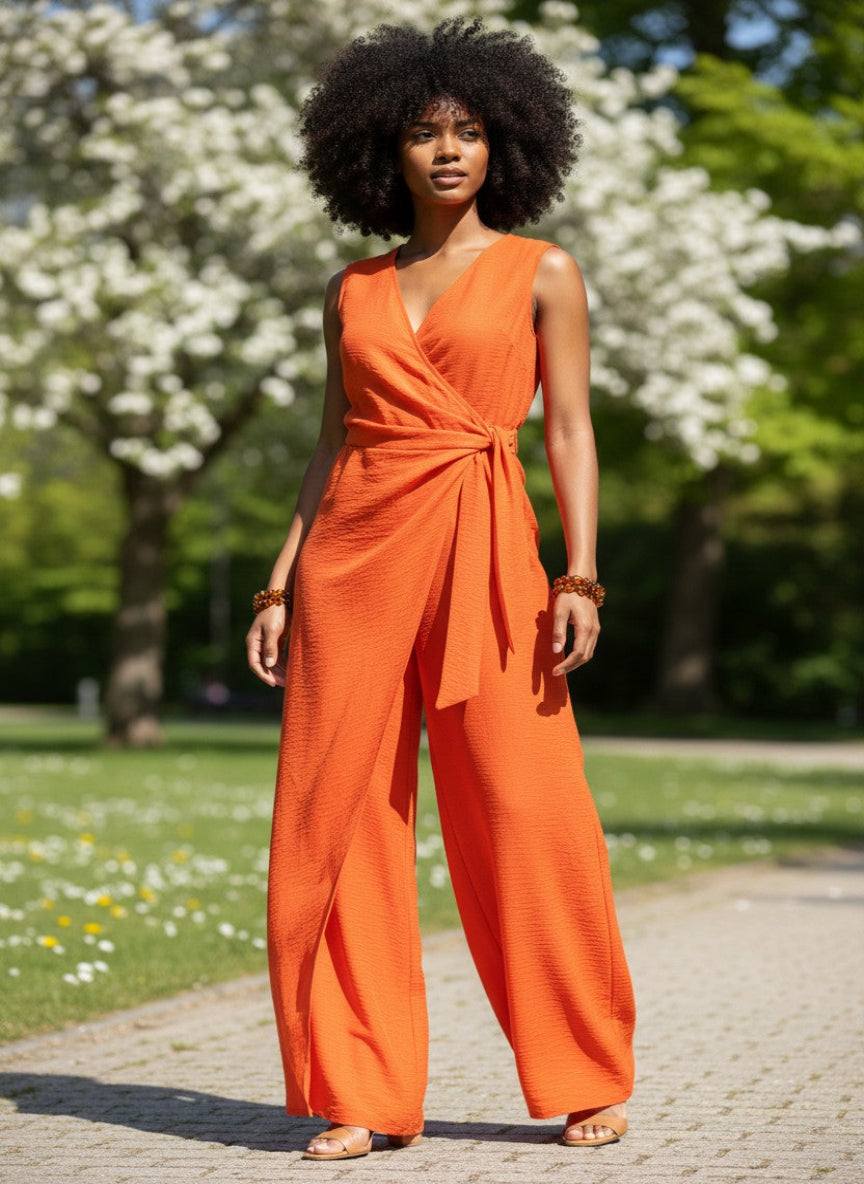 Sunset Wrap Jumpsuit
