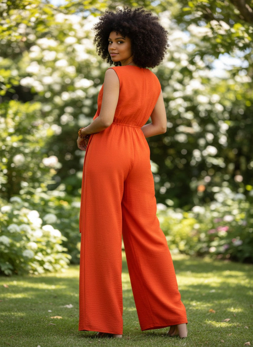 Sunset Wrap Jumpsuit