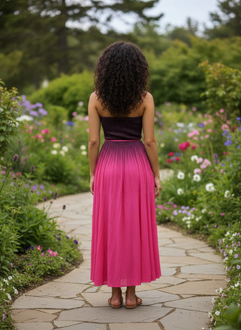 Berry Sunset Midi Dress