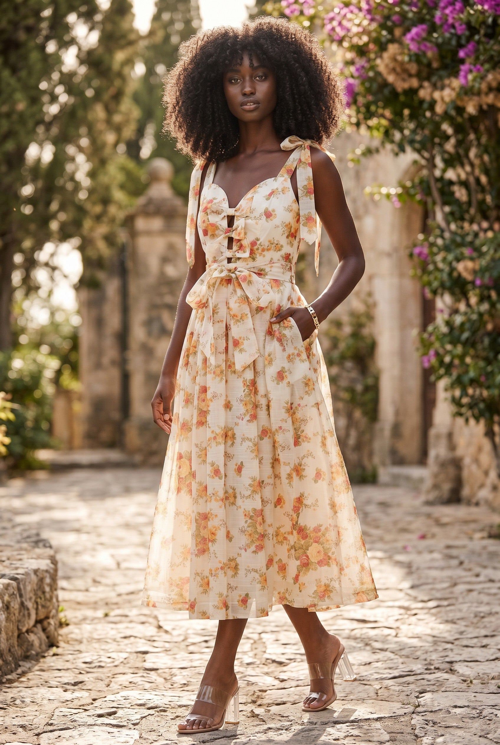 Rosewood Cottage Midi Dress