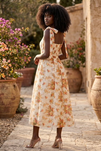 Rosewood Cottage Midi Dress